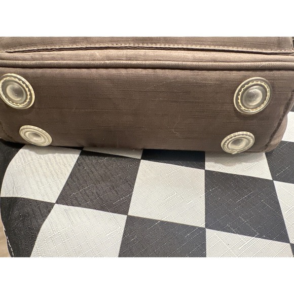 Lug Hopscotch Crossbody Bag Brown Quilted Zip Pocket Adjustable Strap - Picture 11 of 11